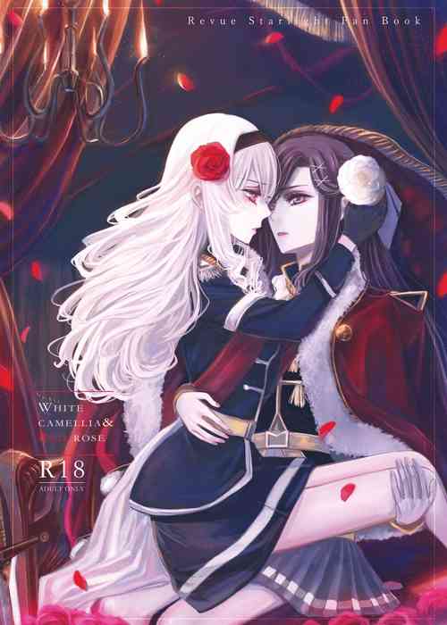 2048565-White Camellia & Red Rose图