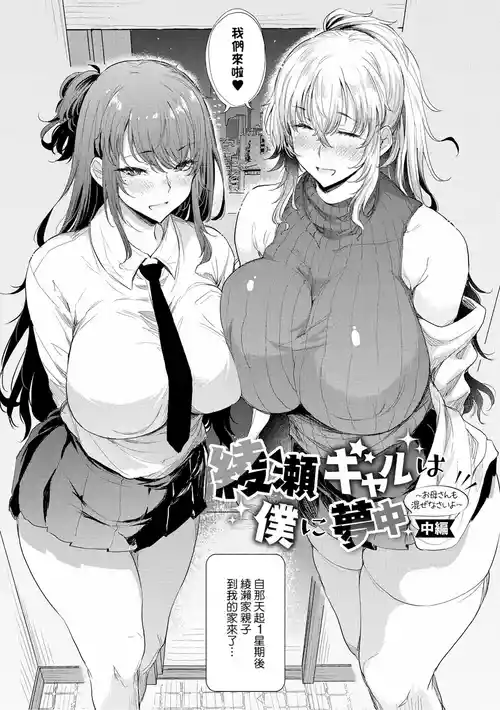綾瀬ギャルは僕に夢中―お母さんも混ぜなさいよ―中編 封面 - HaSM.cc